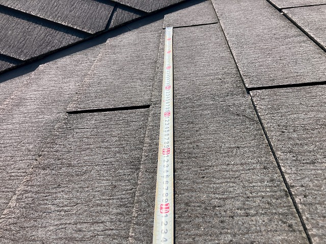 屋根の長さを計測